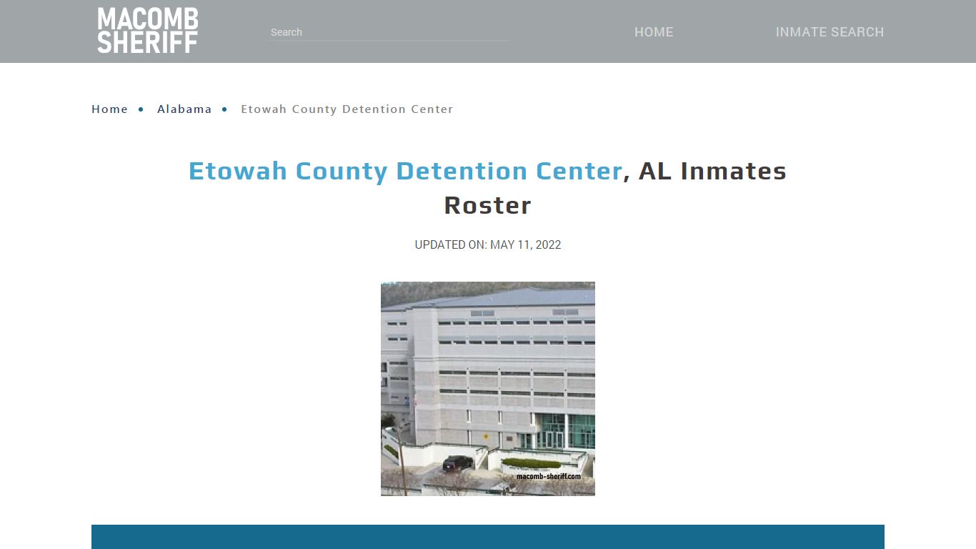 Etowah County Detention Center, AL Jail Roster, Name Search